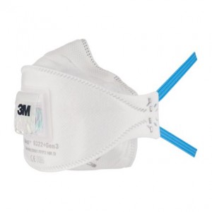 [3M 原廠獨立包裝] 3M™ Aura™ FFP2 呼氣閥口罩 9322+ (1盒10個) 附送2個口罩用透明膠袋